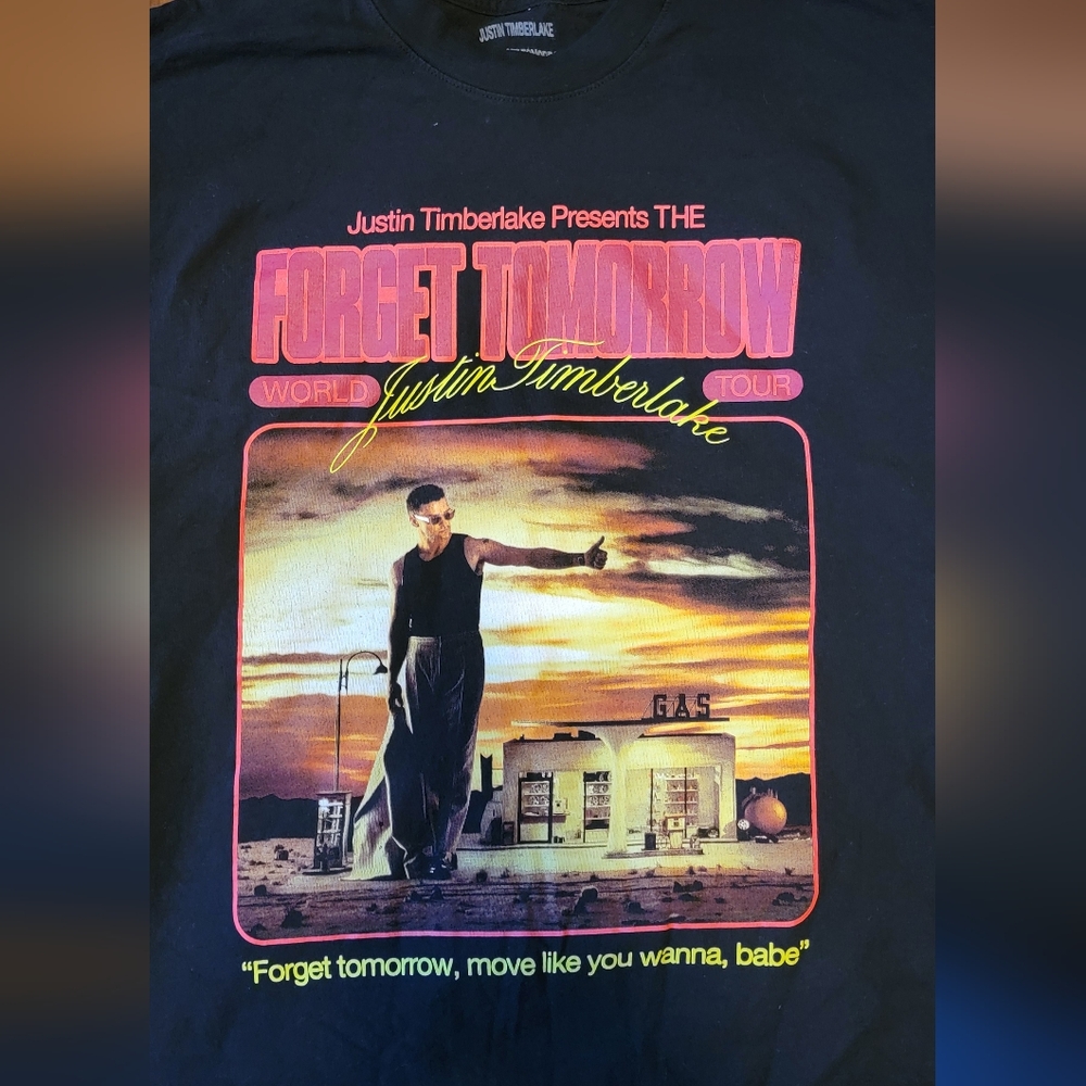 Justin Timberlake Concert T-shirt Authentic Large Tour Dates 2024